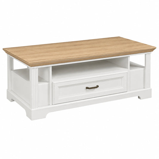 Couchtisch – Landhausstil, aus Eichenholz, Artisan-Eiche