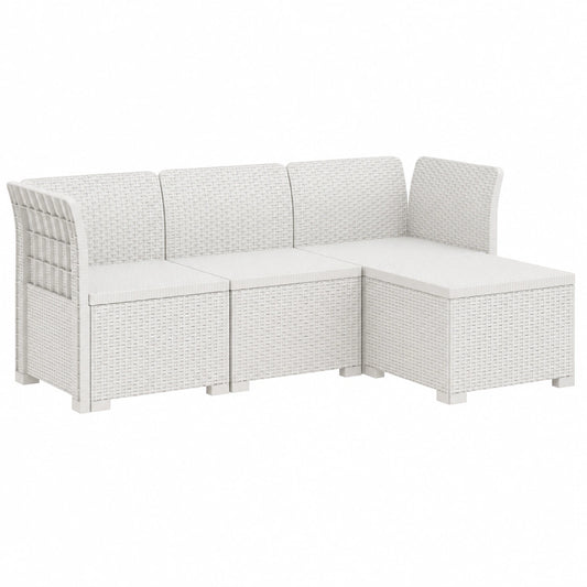 Sofa – 4-Sitzer, moderner Stil, aus Rattan, für Garten, Balkon und Wintergarten