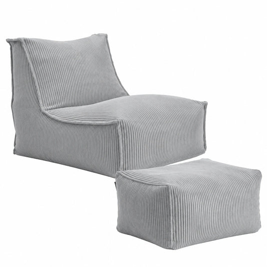 Relaxliege – Grau, für Wohnzimmer und Wintergarten