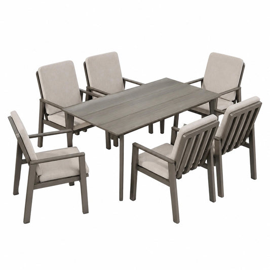 Gartenmöbel – 7-teilig, 150 × 80 cm
