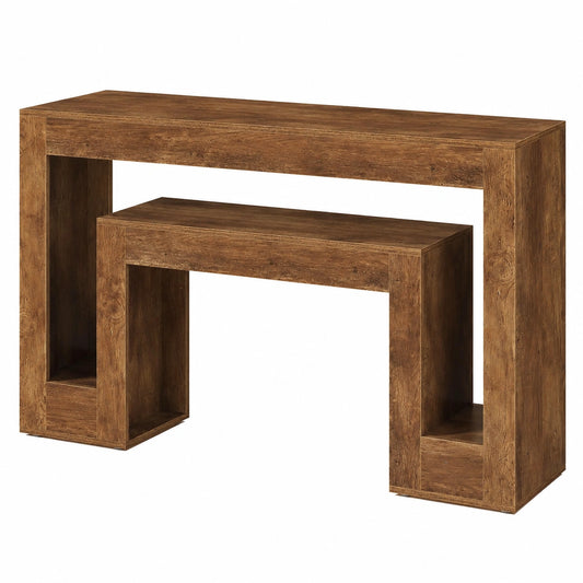 Tisch – 160 cm, Landhausstil, Braun, für Wohnzimmer und Flur