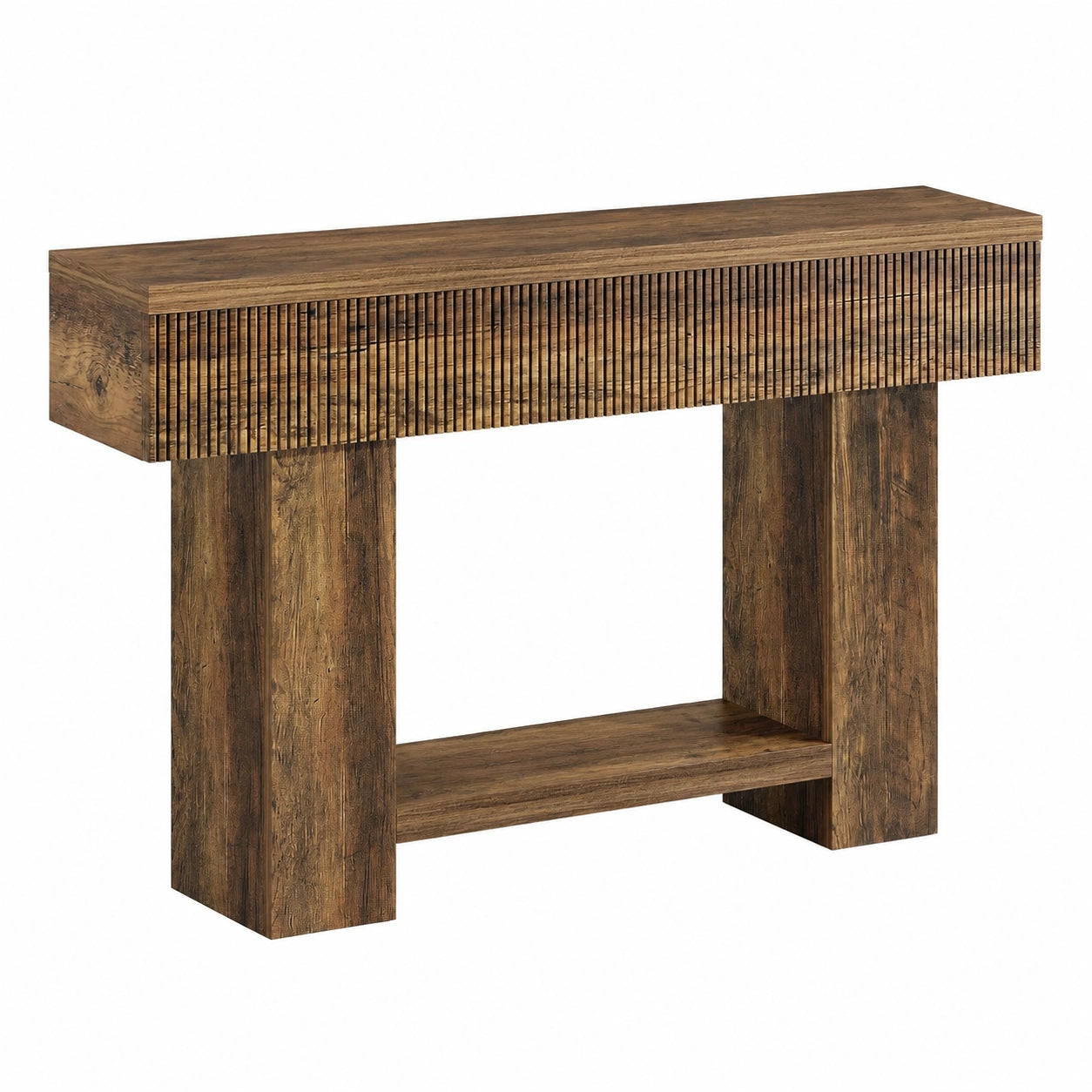 Konsolentisch – 140 cm, Landhausstil, mit Stauraum, aus Holz, für Wohnzimmer und Flur